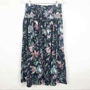 FRITZI Women's Vintage Midi Floral Skirt Size Large